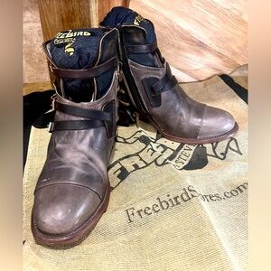 Freebird Crue Leather Ankle Boot Size 8